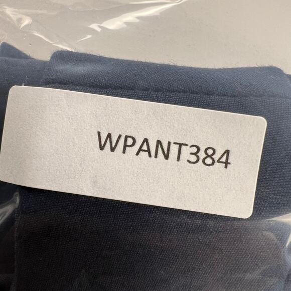 LOFT Julie Straight Dress Chino Trousers Navy Blue Mid Rise 32' Inseam Size 10T - Picture 10 of 11